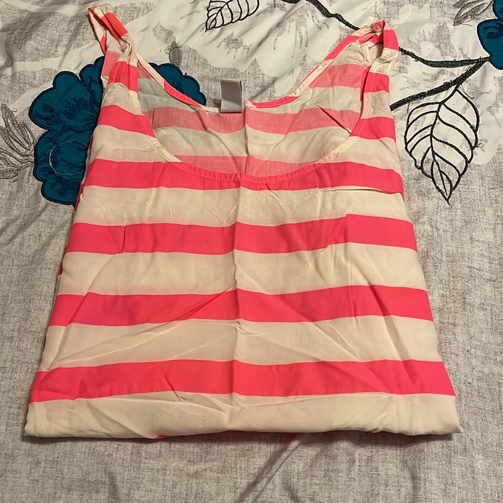 Old Navy Pink and White Striped Tank Top Size XL - Picture 8 of 9